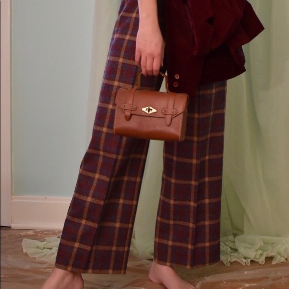 sold 🐻 70s high waisted plaid pants - Picture 2 of 7
